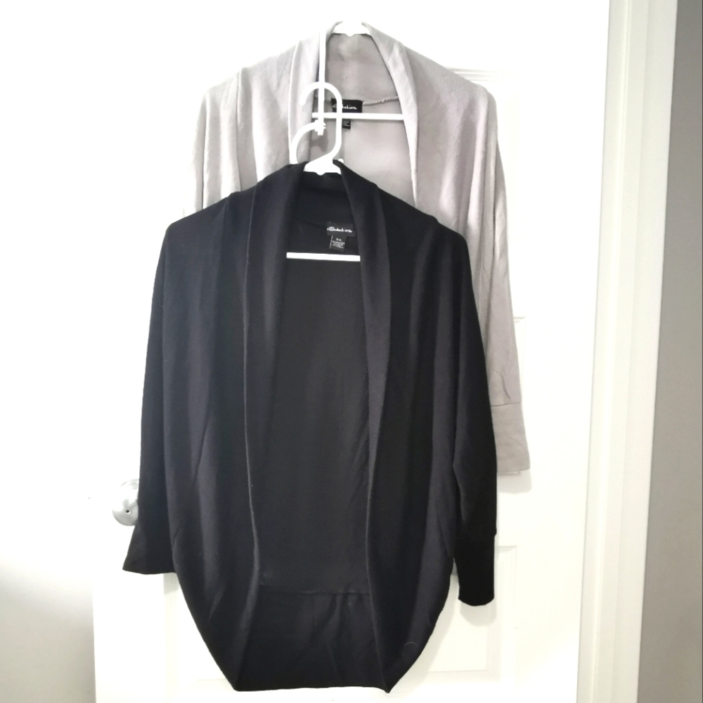Cardigan, bundle of 2, Seductions brand, color black & gray.